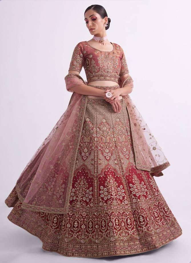 Bridal Heritage Premium 2 Alizeh New Net With Silk Wholesale Lehenga Choli Collection